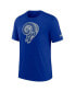 Men's Royal Los Angeles Rams Rewind Logo Tri-Blend T-shirt