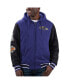 Фото #1 товара Куртка-худи с полной молнией для мужчин G-III Sports by Carl Banks с фиолетовым и черным рисунком Baltimore Ravens.