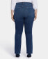 ფოტო #2 პროდუქტის Plus Size High Rise Marilyn Straight Jeans
