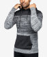 ფოტო #3 პროდუქტის Men's Color Blocked Hooded Sweater