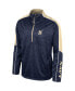 ფოტო #3 პროდუქტის Men's Navy Navy Midshipmen Marled Half-Zip Jacket