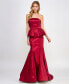 Фото #1 товара Платье женское B Darlin без бретелек, модель Peplum, создано для Macy's.