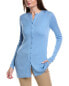 Фото #1 товара Lafayette 148 New York Ribbed Button Front Silk-Sweater Women's
