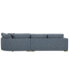 Vasher 135" 2-Pc. Fabric Sectional with Cuddler, Created for Macy's