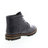 Фото #16 товара Roan by Bed Stu Barr FR80422 Mens Black Leather Lace Up Casual Dress Boots