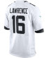 Фото #4 товара Men's Trevor Lawrence White Jacksonville Jaguars 2021 NFL Draft First Round Pick Game Jersey