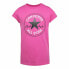 Child's Short Sleeve T-Shirt Converse Timeless Chuck Patch Fuchsia