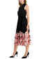 Фото #3 товара Women's Jenna Floral-Hem Drawstring-Waist Midi Dress