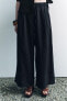 ZW COLLECTION 100% LINEN PALAZZO TROUSERS