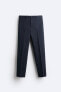 Pinstripe suit trousers