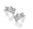 Sterling Silver Earrings with Diamonds and Topazes DE747