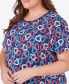 Plus Size All American Short Sleeve Linking Hearts Top