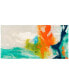 Tidal Abstract 1 and 2 Frameless Free Floating Tempered Glass Panel Graphic Wall Art, 48" x 24" x 0.2"