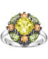 Multi-Gemstone Cluster Ring (3-1/2 ct. t.w.) in Sterling Silver