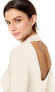 Skinnygirl 256721 Women's Claudia Mock Neck Knit Top Sweater Cream Size XS