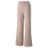 Фото #1 товара Puma Essentials+ Embroidery Wide Pants Womens Pink Casual Athletic Bottoms 67000