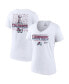 Women's White Colorado Avalanche 2022 Stanley Cup Champions Signature Roster V-Neck T-shirt Белый, S - фото #5