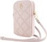 Guess Guess Zip Quilted 4G - Torebka na telefon (różowy)