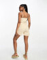 JDY belted playsuit in stone