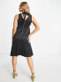 Фото #2 товара Closet London Maternity high neck pleated midi dress in black