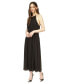 ფოტო #1 პროდუქტის Women's Chain-Strap Satin Pleated Maxi Dress