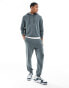 Armani Exchange tonal centre logo hoodie in charcoal CO-ORD