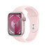 Фото #1 товара Часы Apple Watch Series 9 Aluminium Rosé 45 mm S/M Hellrosa GPS
