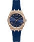 ფოტო #1 პროდუქტის Women's Blue Silicone Strap Watch 36mm