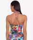 Lauren Ralph Lauren Women Halter High Neck Tankini Swim Top multi sz 4 306499