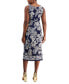 Women's Sleeveless Sarong-Style Jersey-Knit Dress