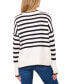 Фото #2 товара Women's Striped Boxy Crewneck Sweater