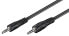 Фото #3 товара Wentronic Goobay AUX Audio Connector Cable, 3.5 mm Stereo, flat cable, 2.5 m, 3.5mm, Male, 3.5mm, Male, 2.5 m, Black