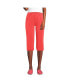 ფოტო #2 პროდუქტის Plus Size Sport Knit High Rise Elastic Waist Pull On Capri Pants