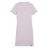 Фото #5 товара Puma Essentials Blossom Short Sleeve T-Shirt Dress Womens Purple Casual 67967460