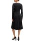 Фото #3 товара Women's Wrap Front Long-Sleeved Dress