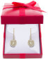 Diamond Halo Drop Earrings (1/2 ct. t.w.) in Sterling Silver, 14k Rose Gold Sterling Silver & 14k Gold Sterling Silver.