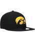 Фото #4 товара Men's Black Iowa Hawkeyes Logo Basic 59FIFTY Fitted Hat