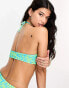 ASOS DESIGN – Bandeau-Bikinioberteil mit Riemchenvorderseite und Havana-Muster Havanna-Print, 36 - фото #3