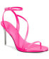 Фото #1 товара Women's Zayn Lucite Heel Asymmetrical Strap Dress Sandals