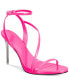 Women's Zayn Lucite Heel Asymmetrical Strap Dress Sandals