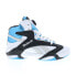 Фото #1 товара Reebok Shaq Attaq Mens White Leather Lace Up Athletic Basketball Shoes