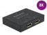 Delock DisplayPort 2 - 1 Switch bidirectional 8K 30 Hz - Black - Metal - 1 m - 7680 x 4320 pixels - 7680 x 4320 pixels - 30 Hz