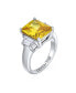 Фото #3 товара Кольцо Bling Jewelry Deco Style Yellow CZ Firenze