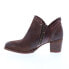 Фото #5 товара Bed Stu Carla F393009 Womens Brown Leather Zipper Ankle & Booties Boots 7.5