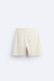 Irregular jacquard bermuda shorts