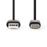 Фото #3 товара Nedis CCGB60600BK10 - 1 m - USB B - USB A - USB 2.0 - 480 Mbit/s - Black