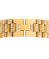 Men's Crystal Watch Link Bracelet in Gold-Tone Ion-Plated Stainless Steel