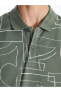 LCW Vision Polo Yaka Kısa Kollu Desenli Erkek Tişört