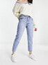 Фото #4 товара Stradivarius mom fit vintage jean in light wash