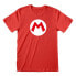 HEROES Official Nintendo Super Mario Mario Badge short sleeve T-shirt
